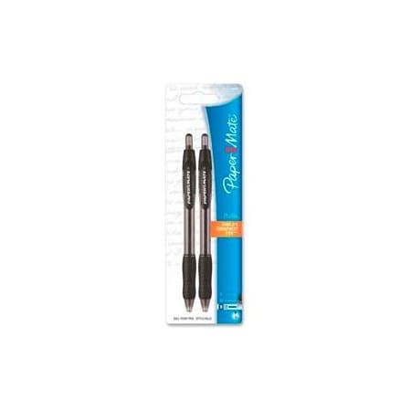 Paper Mate Paper Mate Profile Ballpoint Retractable Pen, 1.4mm, Translucent/Black Barrel, Black Ink 89468